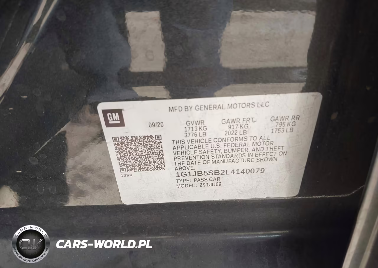 2020 Chevrolet Sonic Fwd Ls VIN:1G1JB5SB2L4140079 - 9