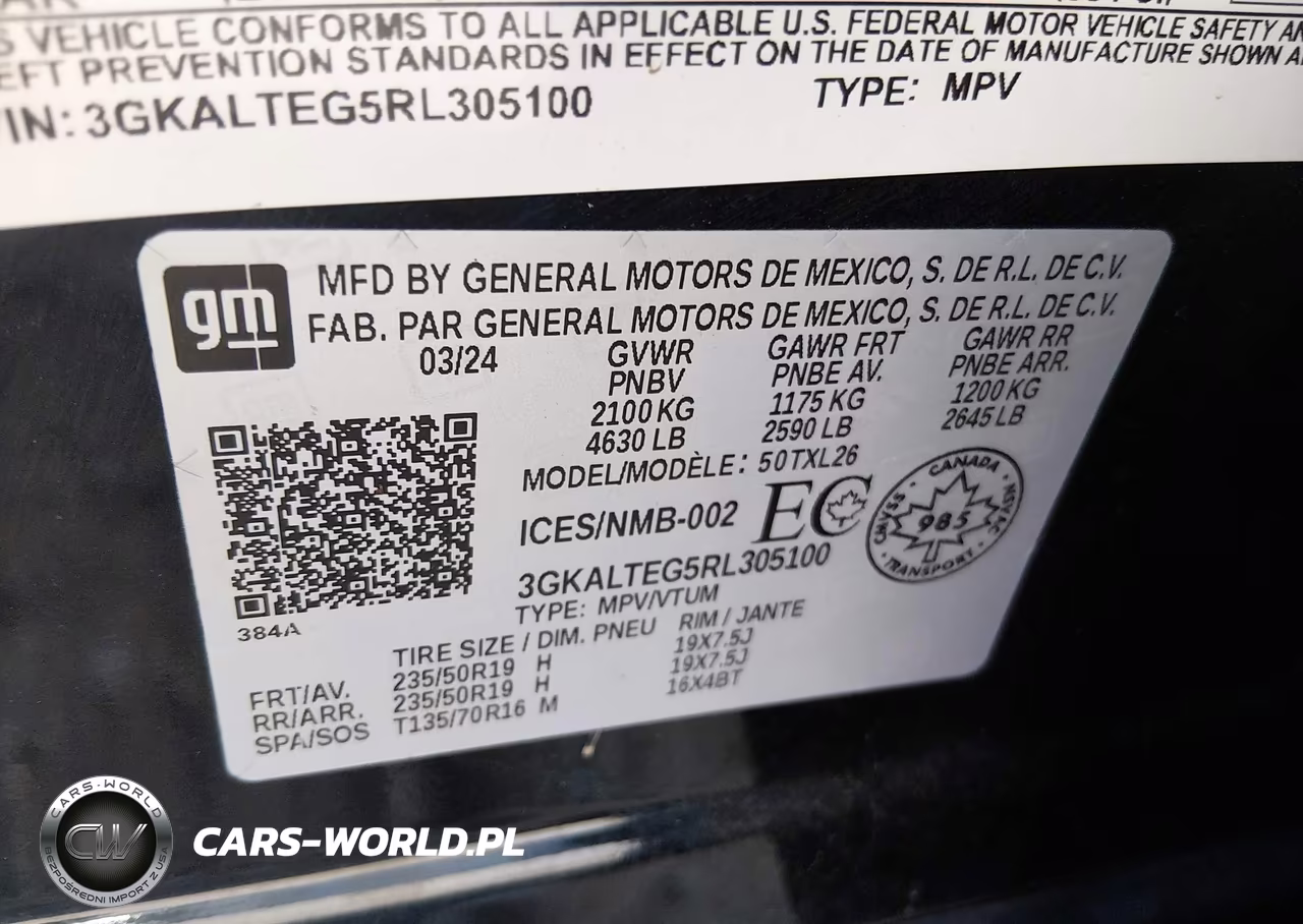 2024 GMC Terrain Sle VIN:3GKALTEG5RL305100 - 9