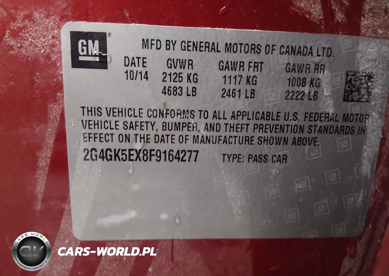 2015 Buick Regal Turbo VIN:2G4GK5EX8F9164277 - 9