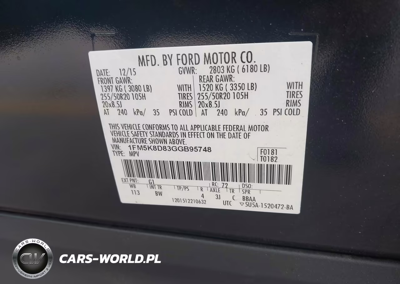 2016 Ford Explorer Xlt VIN:1FM5K8D83GGB95748 - 9