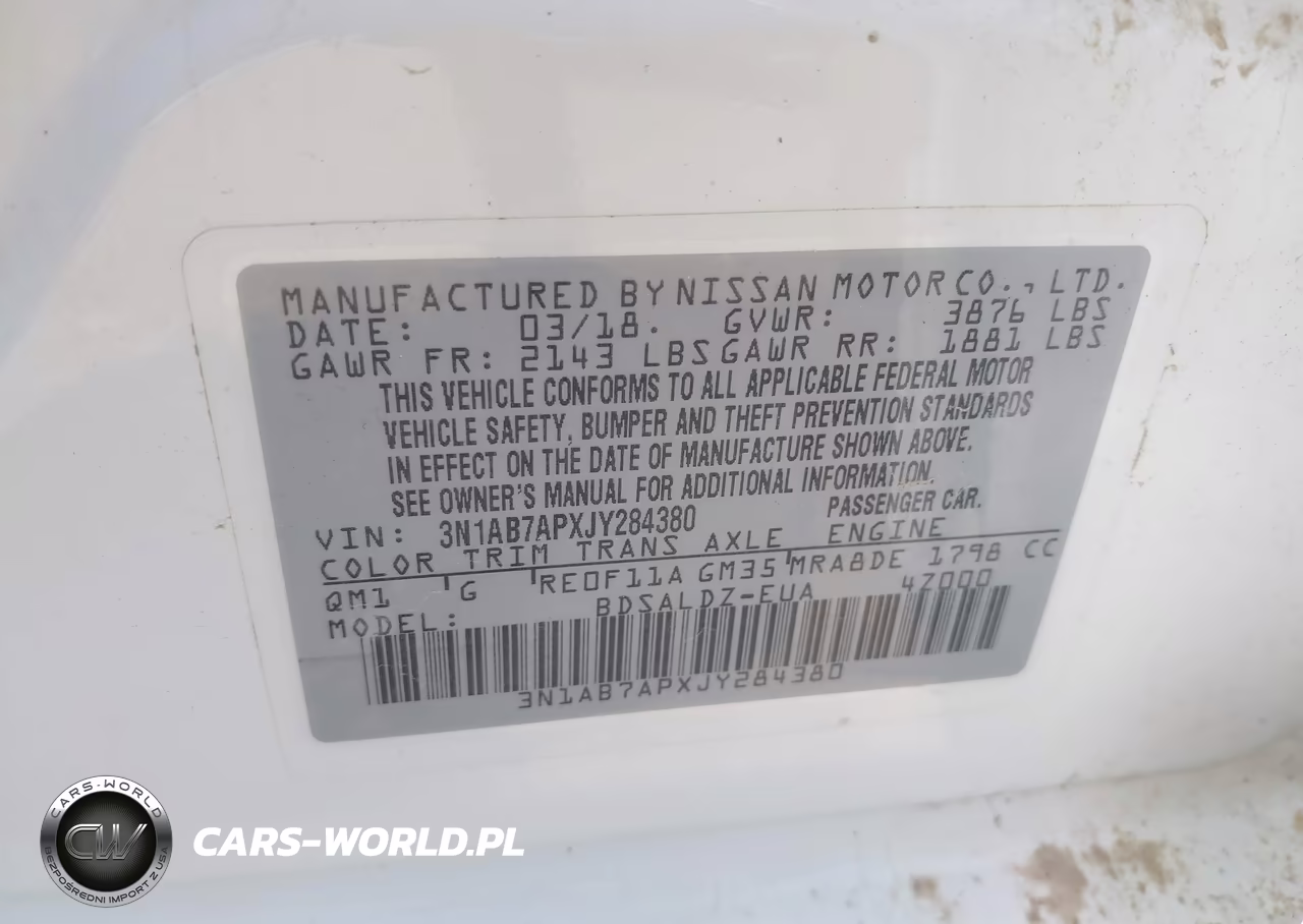 2018 Nissan Sentra Sv VIN:3N1AB7APXJY284380 - 9