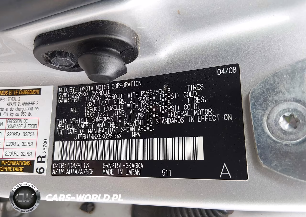 2008 Toyota 4Runner Sport V6 VIN:JTEBU14RX8K028153 - 9
