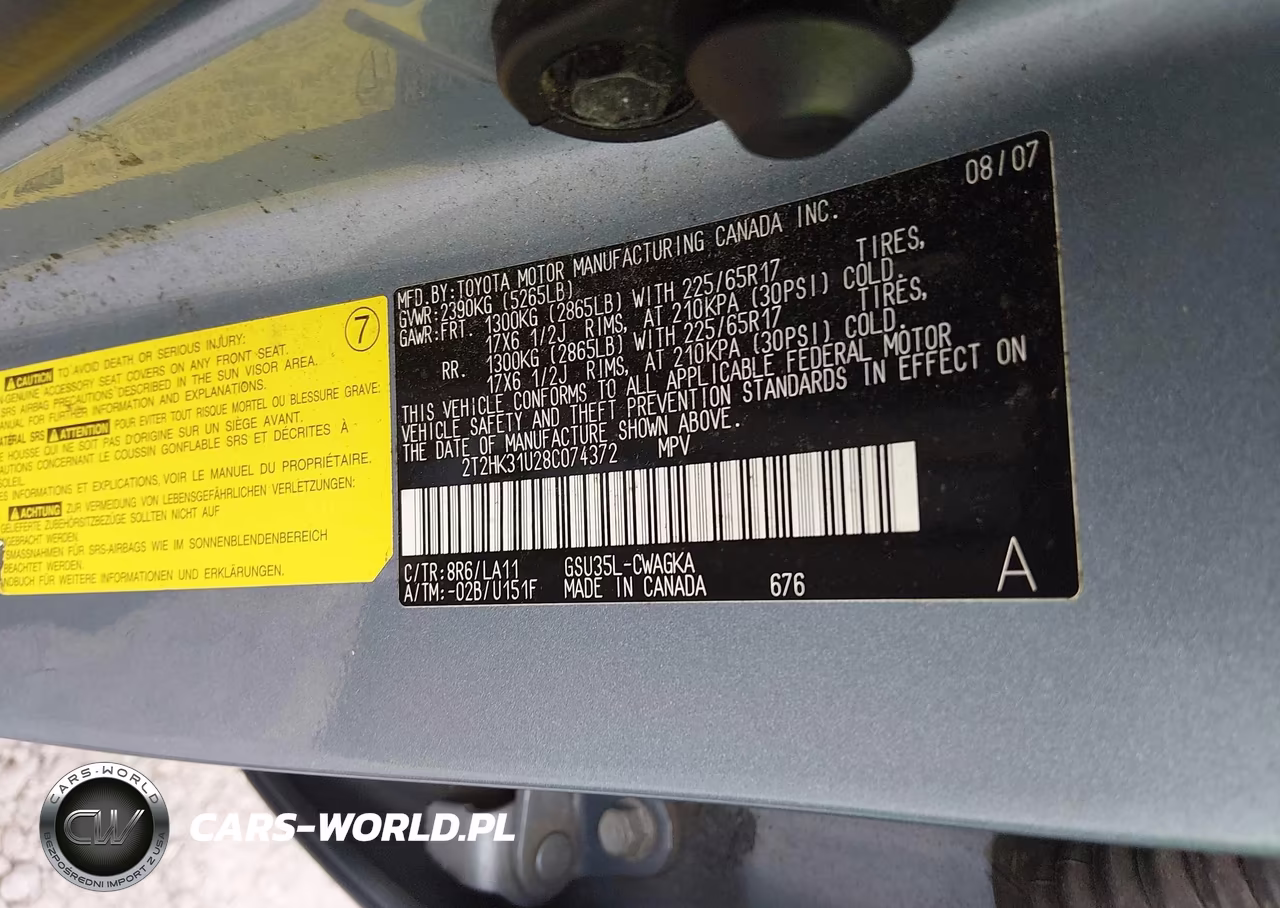 2008 Lexus Rx 350 VIN:2T2HK31U28C074372 - 9