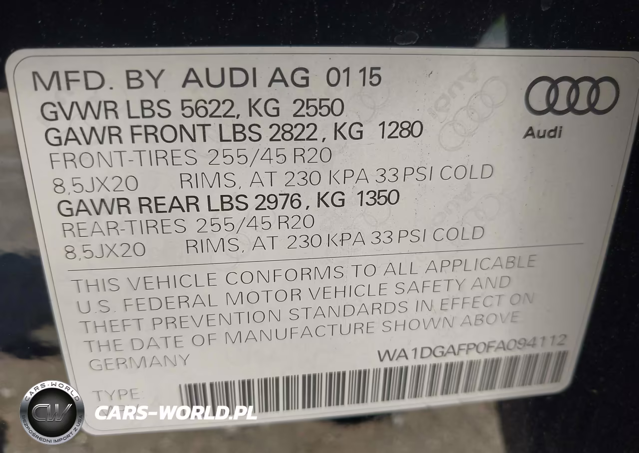 2015 Audi Q5 3.0T Premium Plus VIN:WA1DGAFP0FA094112 - 9