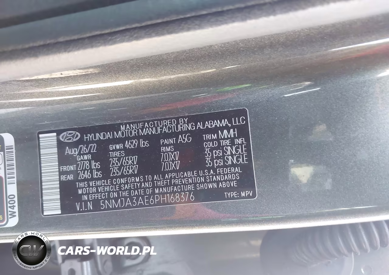 2023 Hyundai Tucson Se VIN:5NMJA3AE6PH168376 - 9