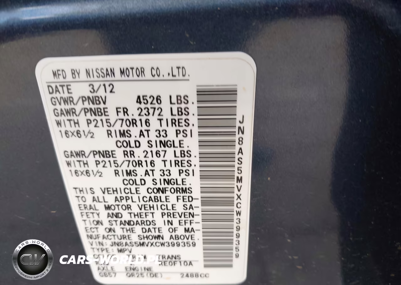 2012 Nissan Rogue S VIN:JN8AS5MVXCW399359 - 9