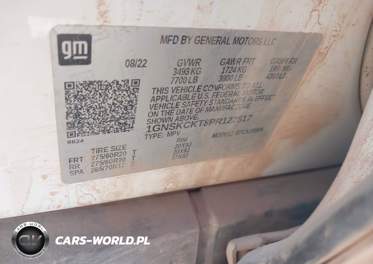 2023 Chevrolet Suburban 4Wd Lt VIN:1GNSKCKT8PR122517 - 9
