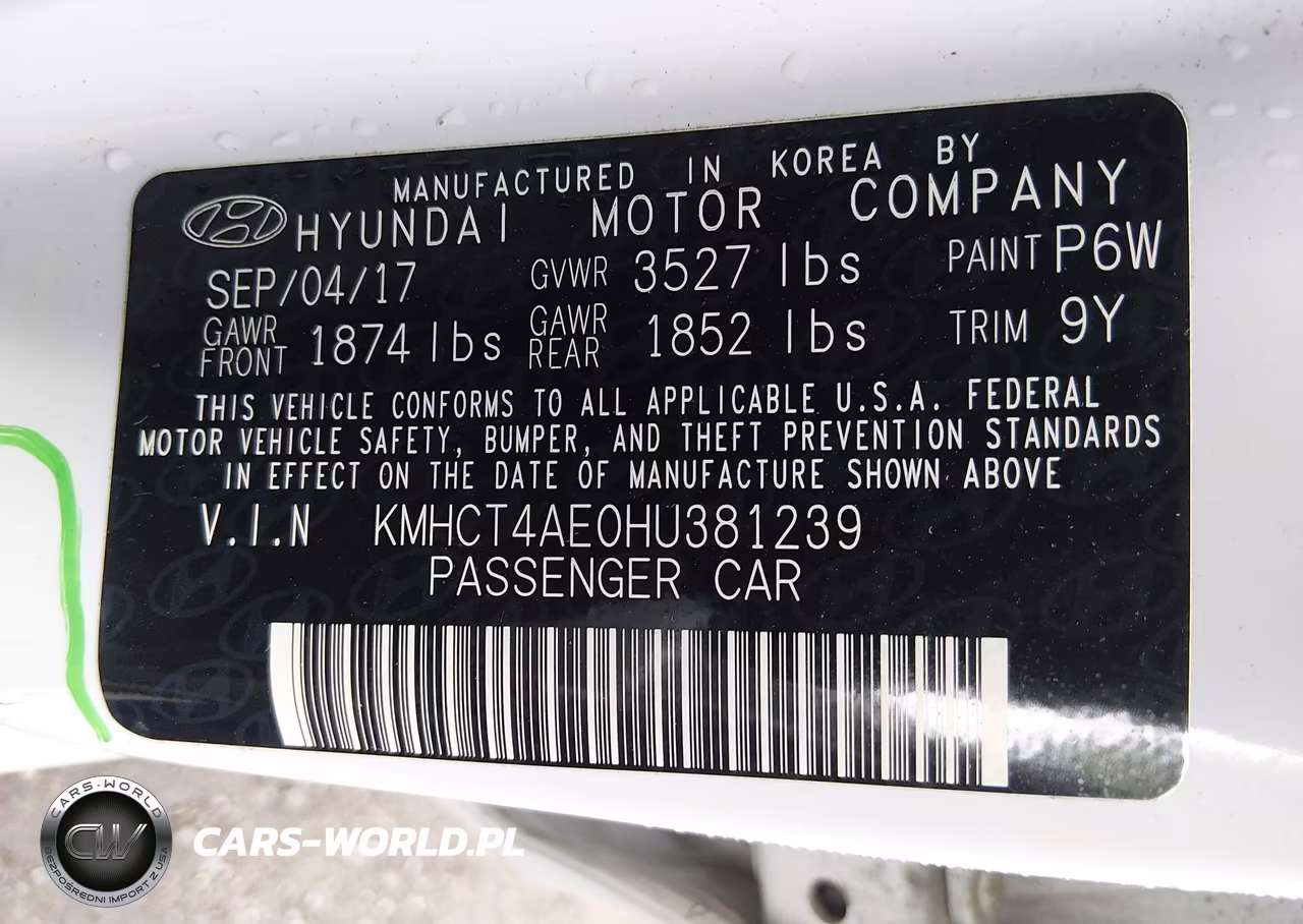 2017 Hyundai Accent Se VIN:KMHCT4AE0HU381239 - 9