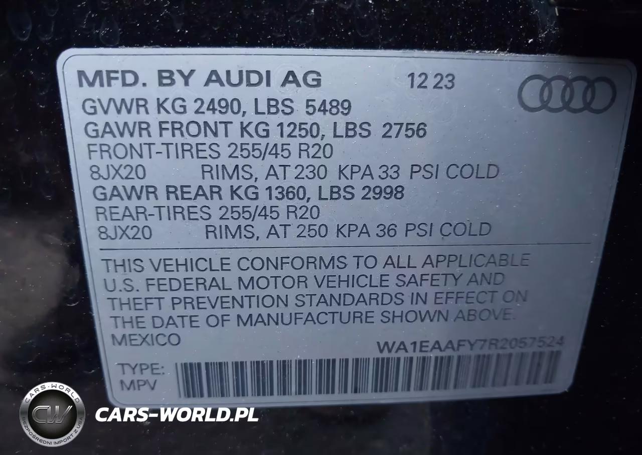 2024 Audi Q5 Premium Plus 45 Tfsi S Line Quattro VIN:WA1EAAFY7R2057524 - 9