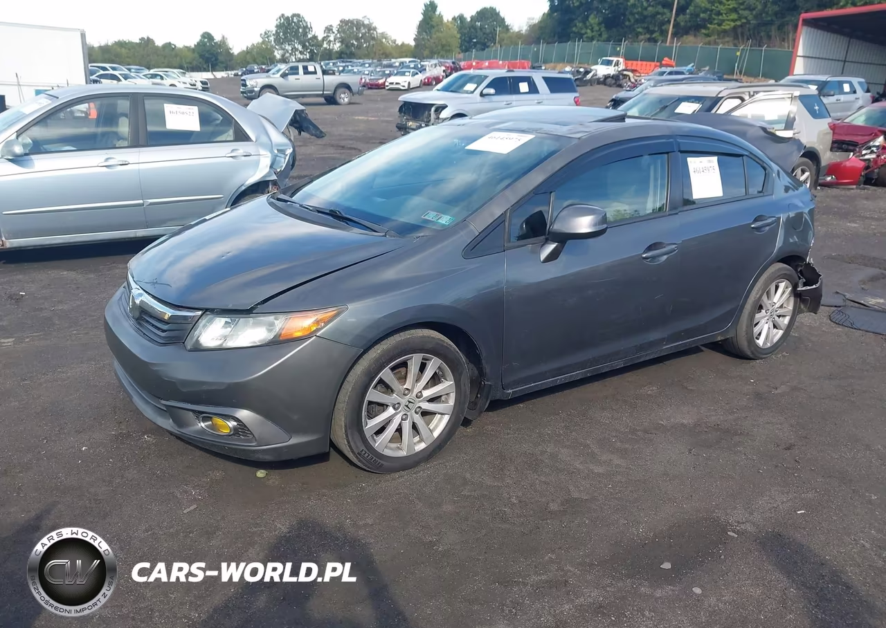 2012 Honda Civic Ex-L VIN:2HGFB2F93CH547853 - 2
