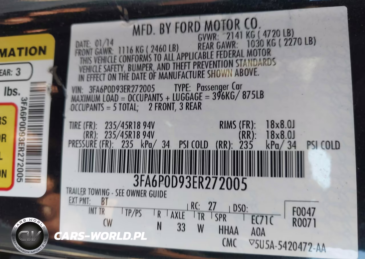 2014 Ford Fusion Titanium VIN:3FA6P0D93ER272005 - 9