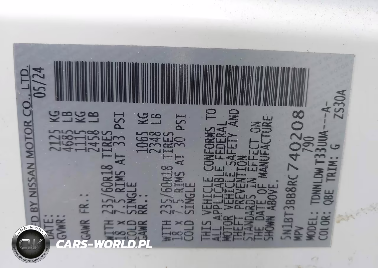2024 Nissan Rogue Sv Intelligent Awd VIN:5N1BT3BB8RC740208 - 9