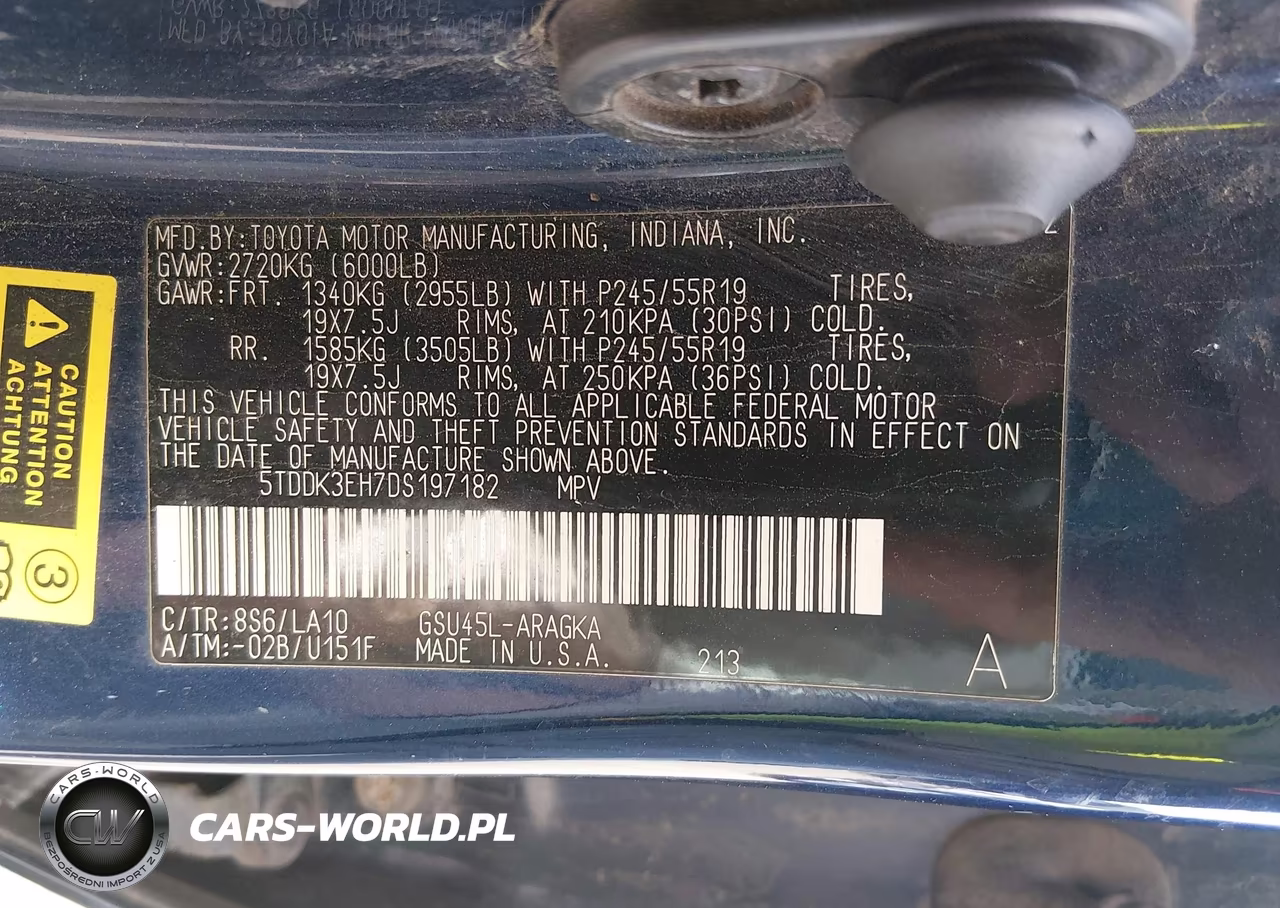 2013 Toyota Highlander Limited V6 VIN:5TDDK3EH7DS197182 - 9