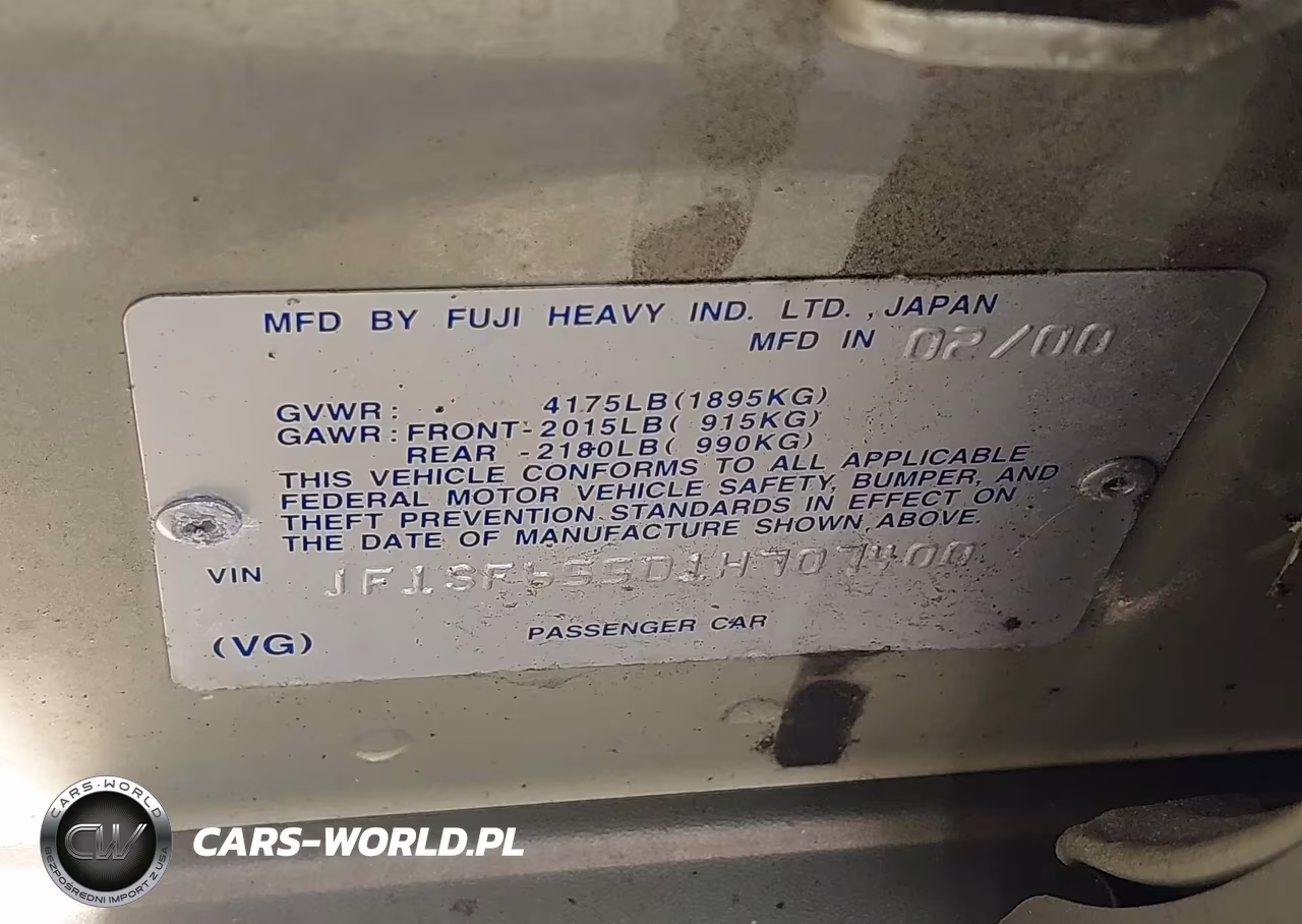 2001 Subaru Forester S VIN:JF1SF65501H707400 - 9