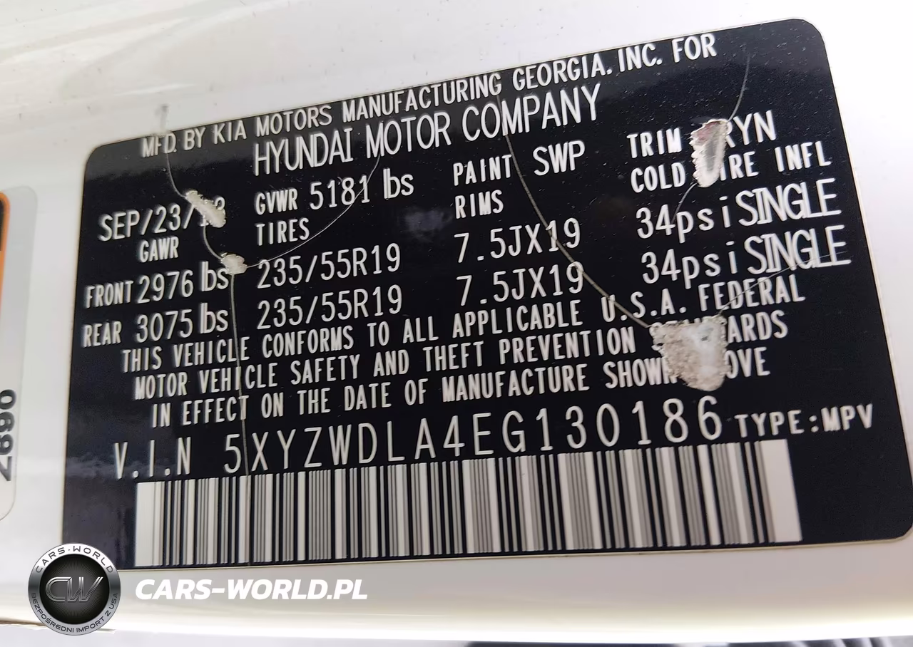 2014 Hyundai Santa Fe Sport 2.0L Turbo VIN:5XYZWDLA4EG130186 - 9