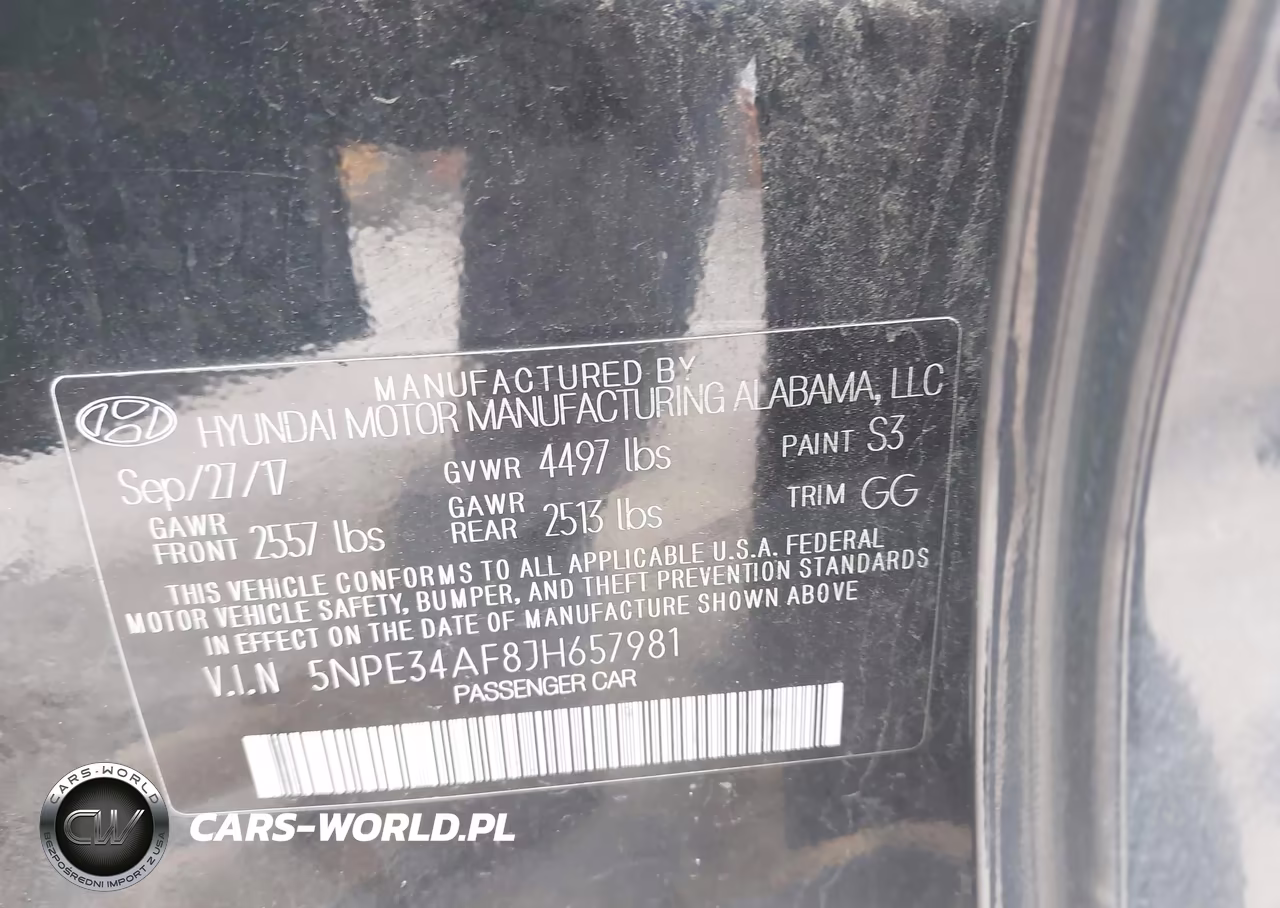 2018 Hyundai Sonata Sel VIN:5NPE34AF8JH657981 - 9