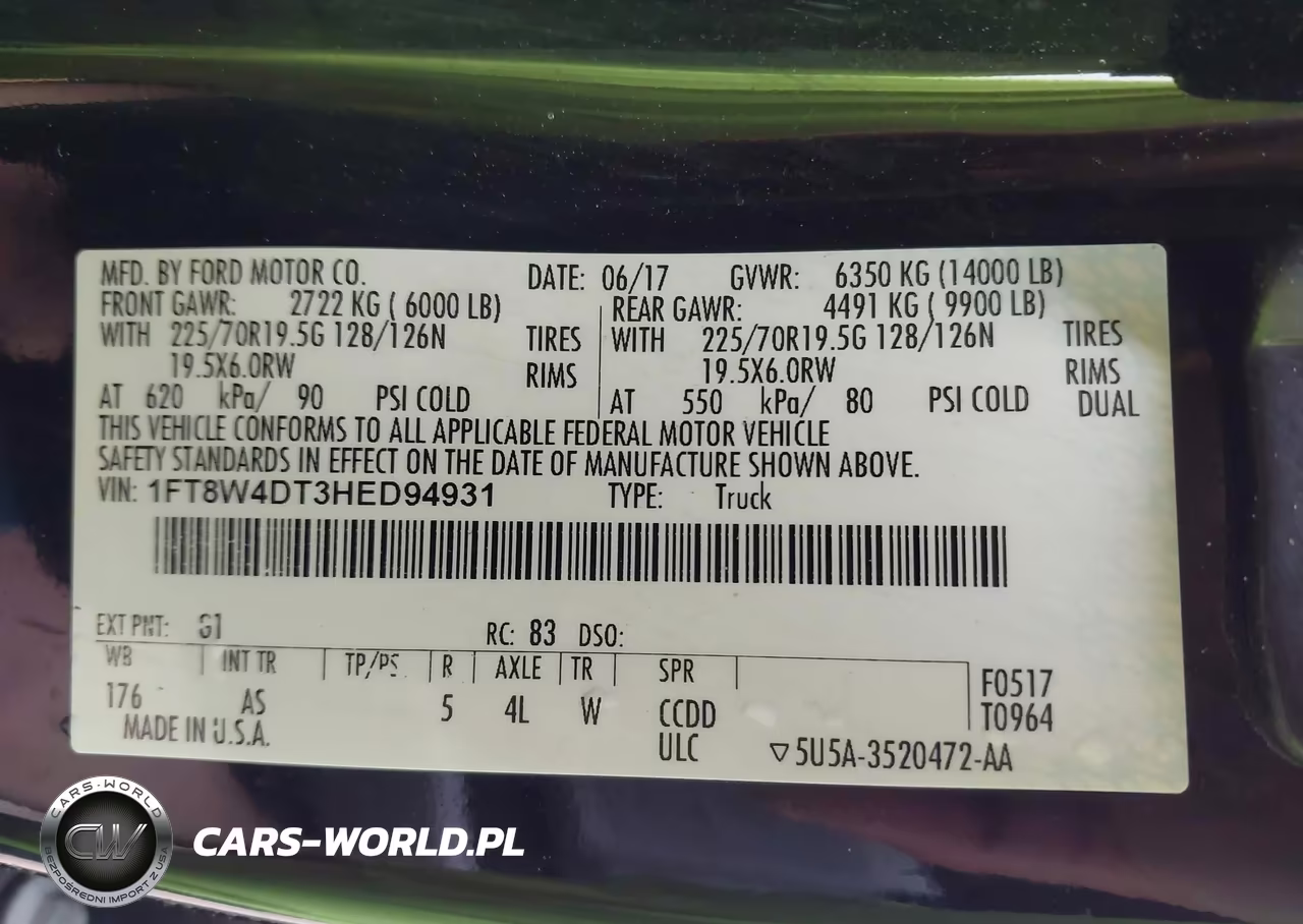 2017 Ford F-450 Xl VIN:1FT8W4DT3HED94931 - 9