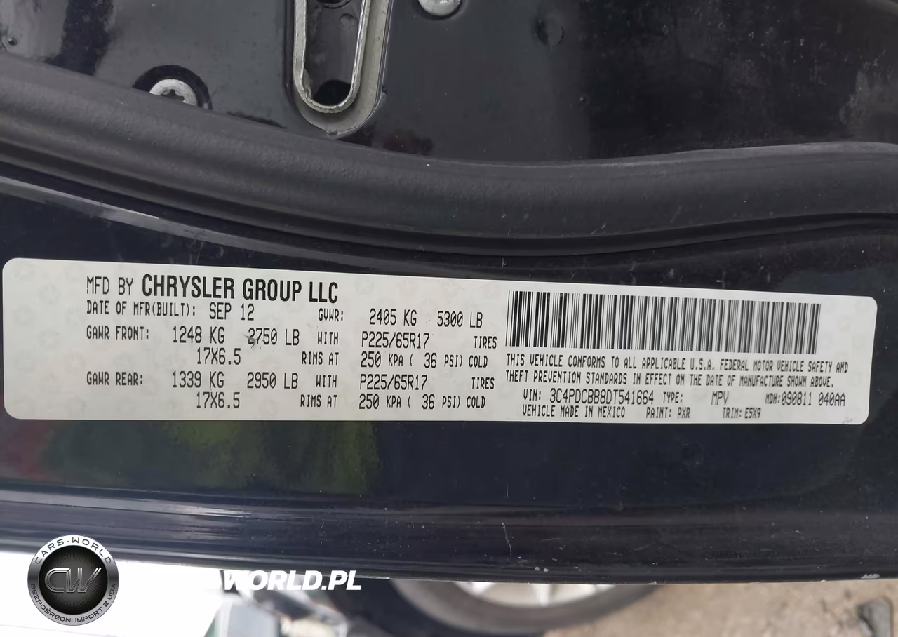 2013 Dodge Journey Sxt VIN:3C4PDCBB8DT541664 - 9