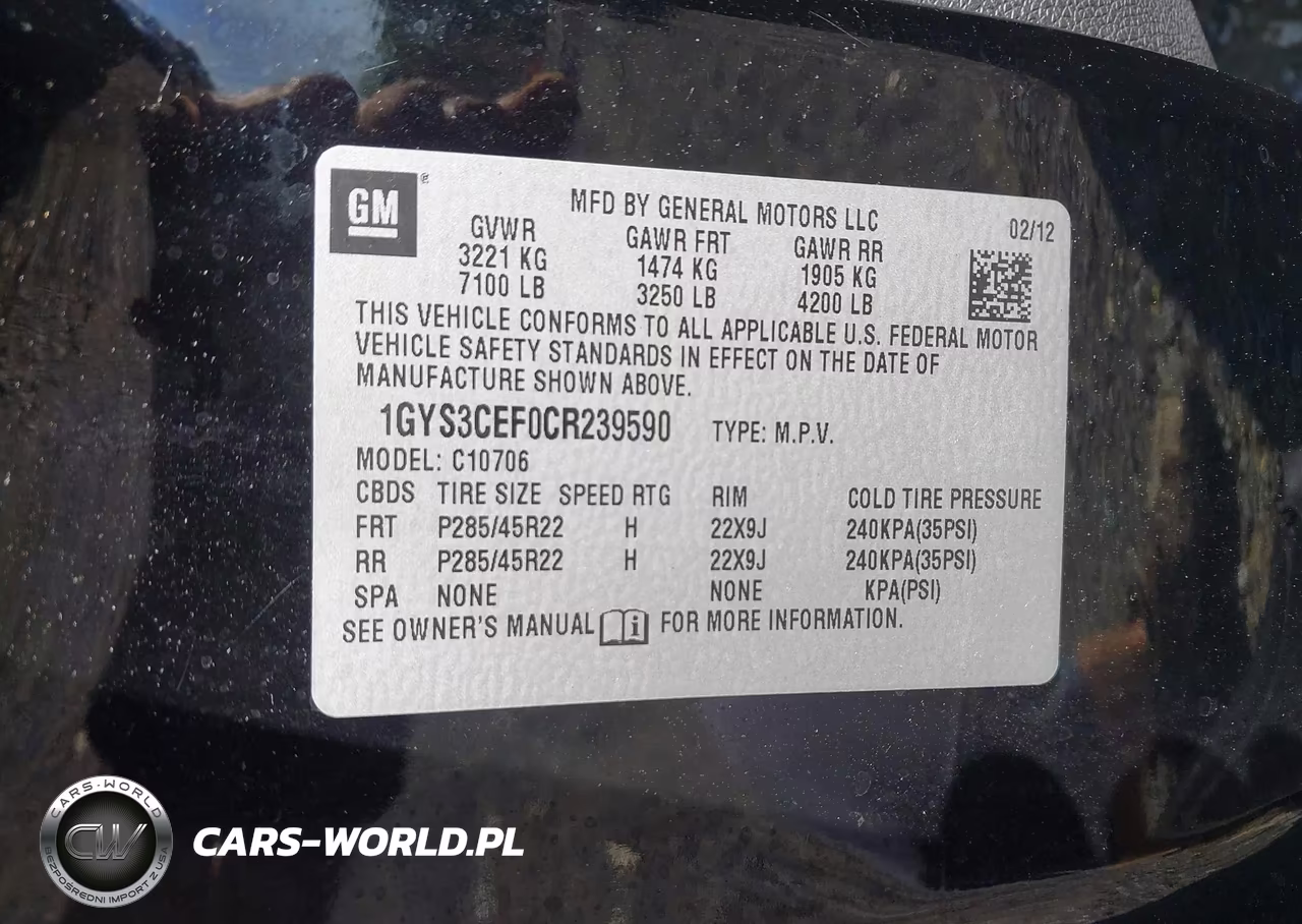 2012 Cadillac Escalade Premium VIN:1GYS3CEF0CR239590 - 9