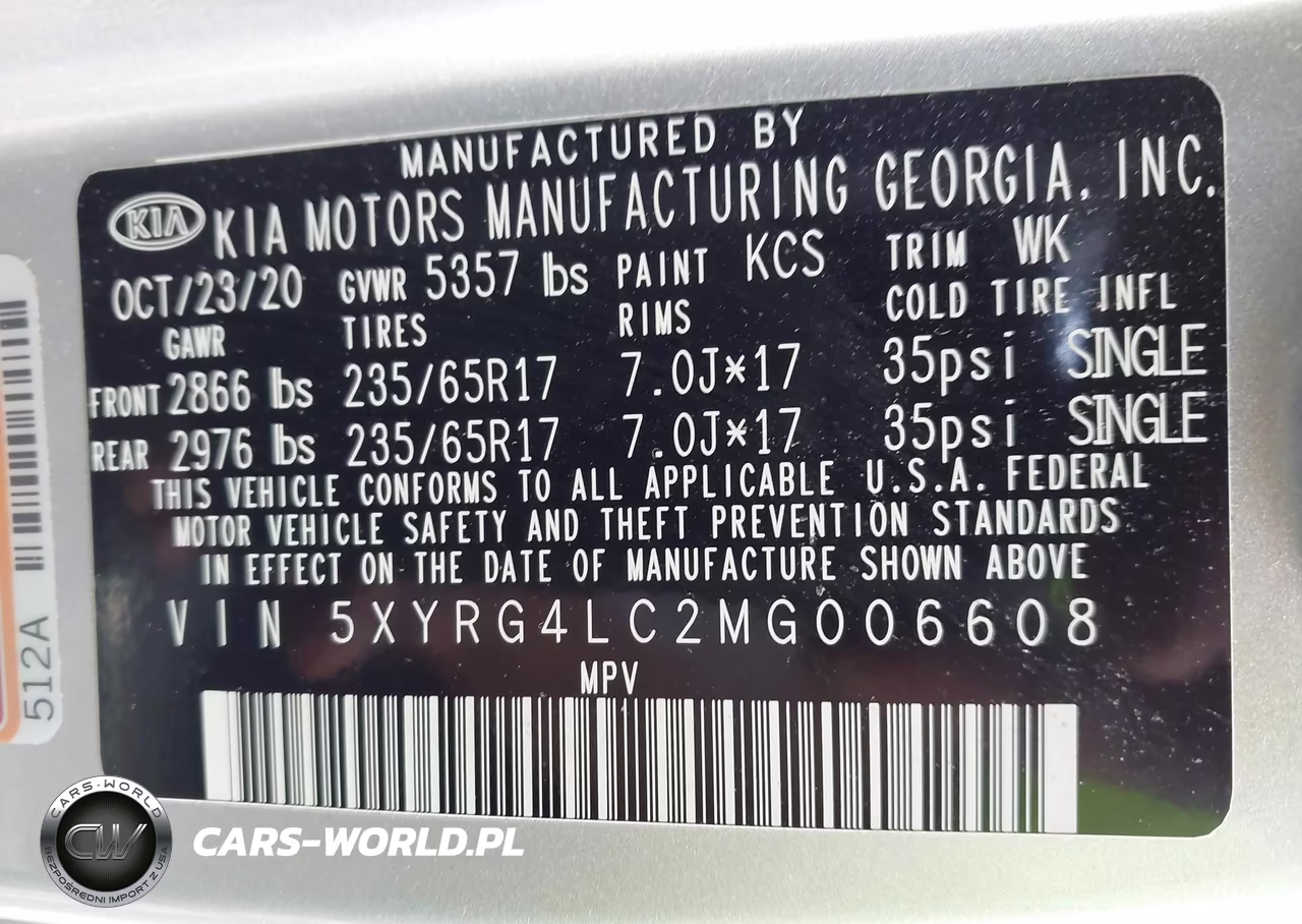 2021 Kia Sorento Lx VIN:5XYRG4LC2MG006608 - 9