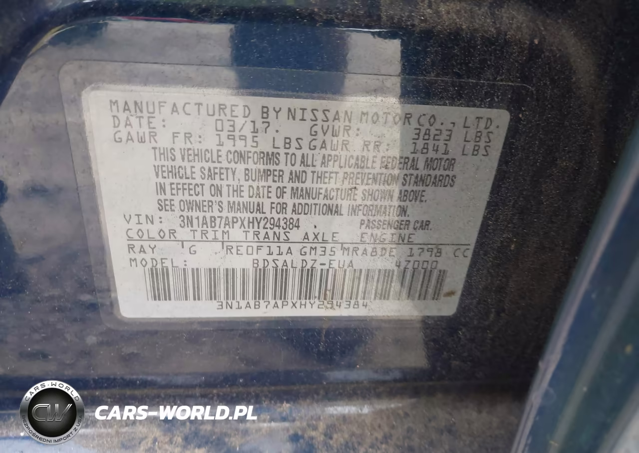 2017 Nissan Sentra Sv VIN:3N1AB7APXHY294384 - 9