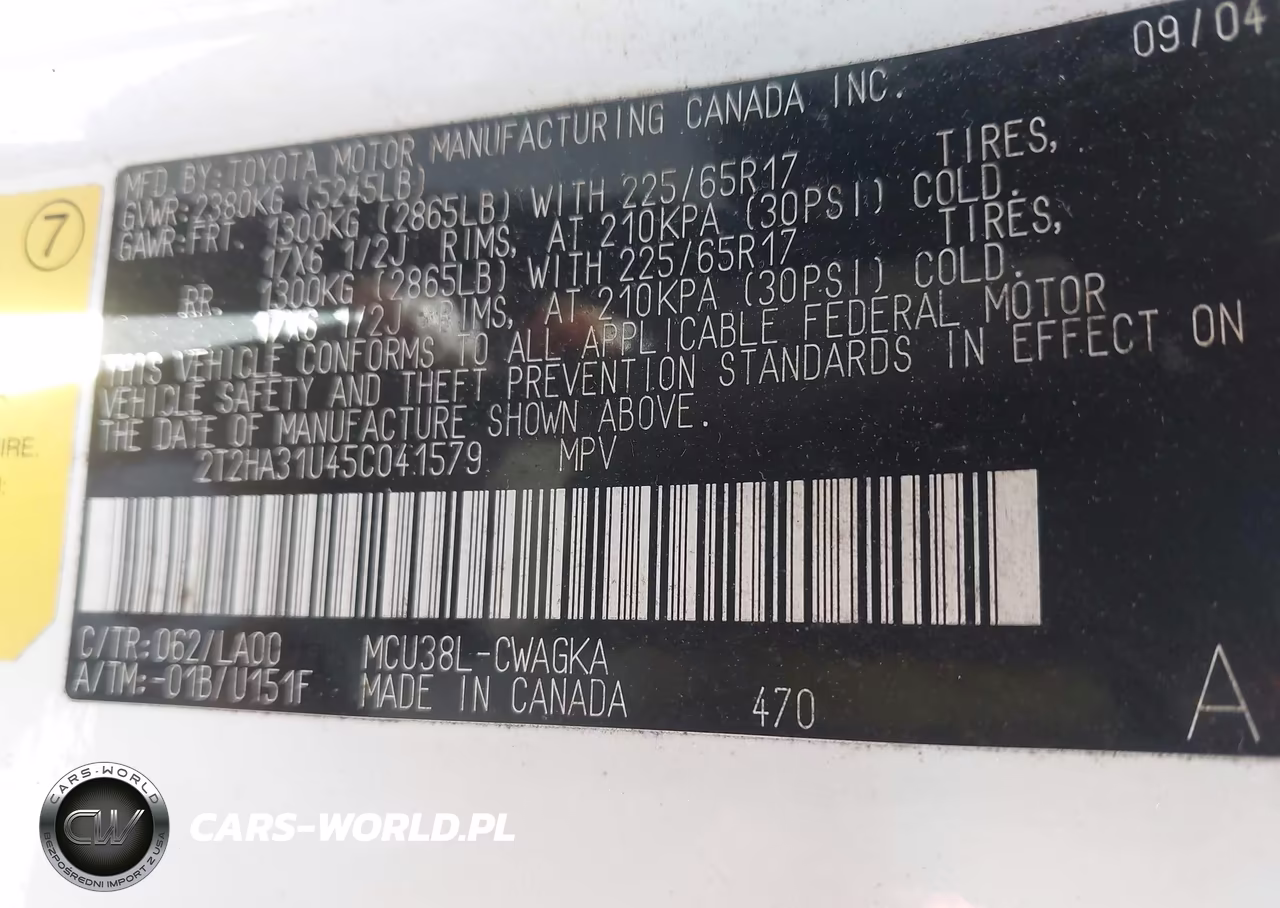 2005 Lexus Rx 330 VIN:2T2HA31U45C041579 - 9