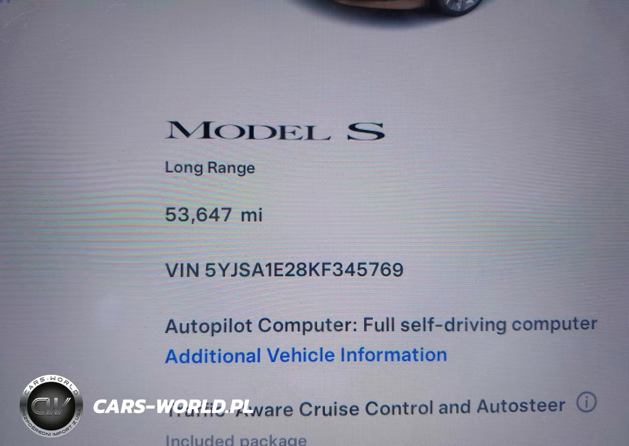 2019 Tesla Model S 100D-75D-Long Range-Standard Range VIN:5YJSA1E28KF345769 - 16