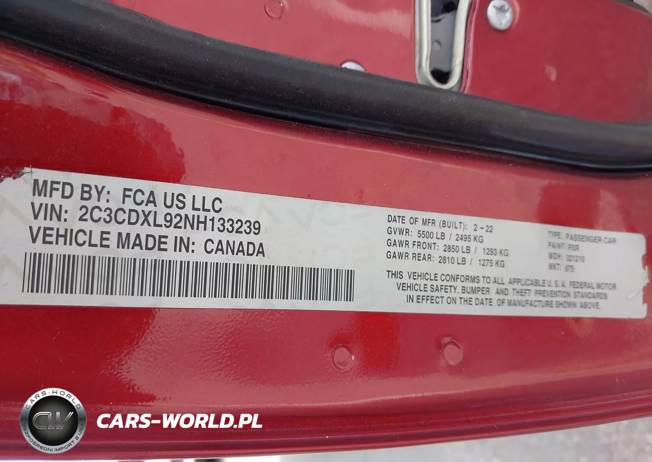 2018 Dodge Charger Srt Hellcat Rwd VIN:2C3CDXL94JH332271 - 9
