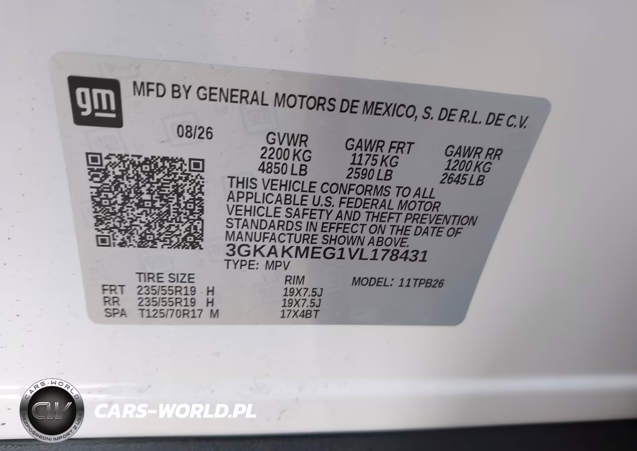 2027 GMC Terrain Elevation VIN:3GKAKMEG1VL178431 - 9