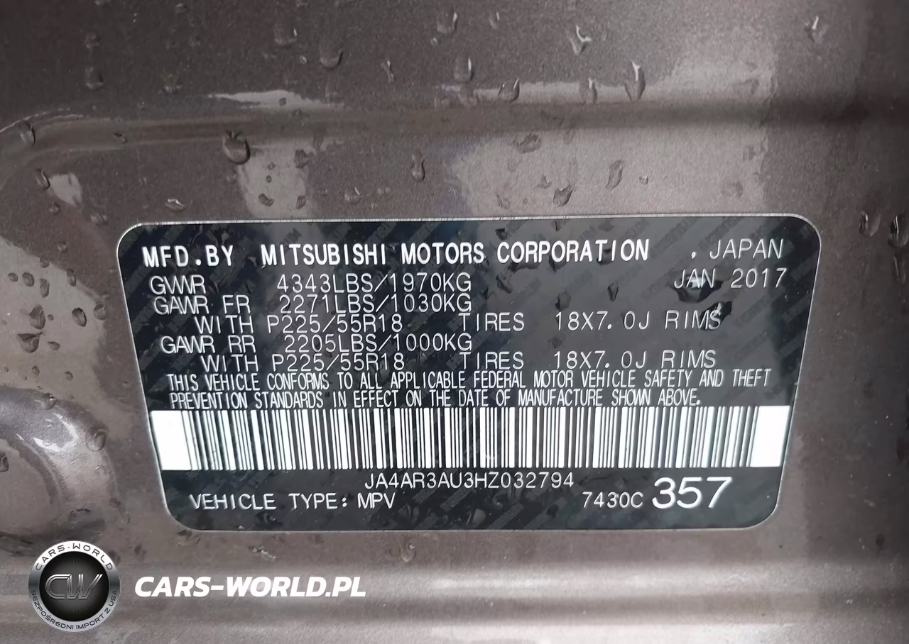 2017 Mitsubishi Outlander Sport 2.0 Le VIN:JA4AR3AU3HZ032794 - 9