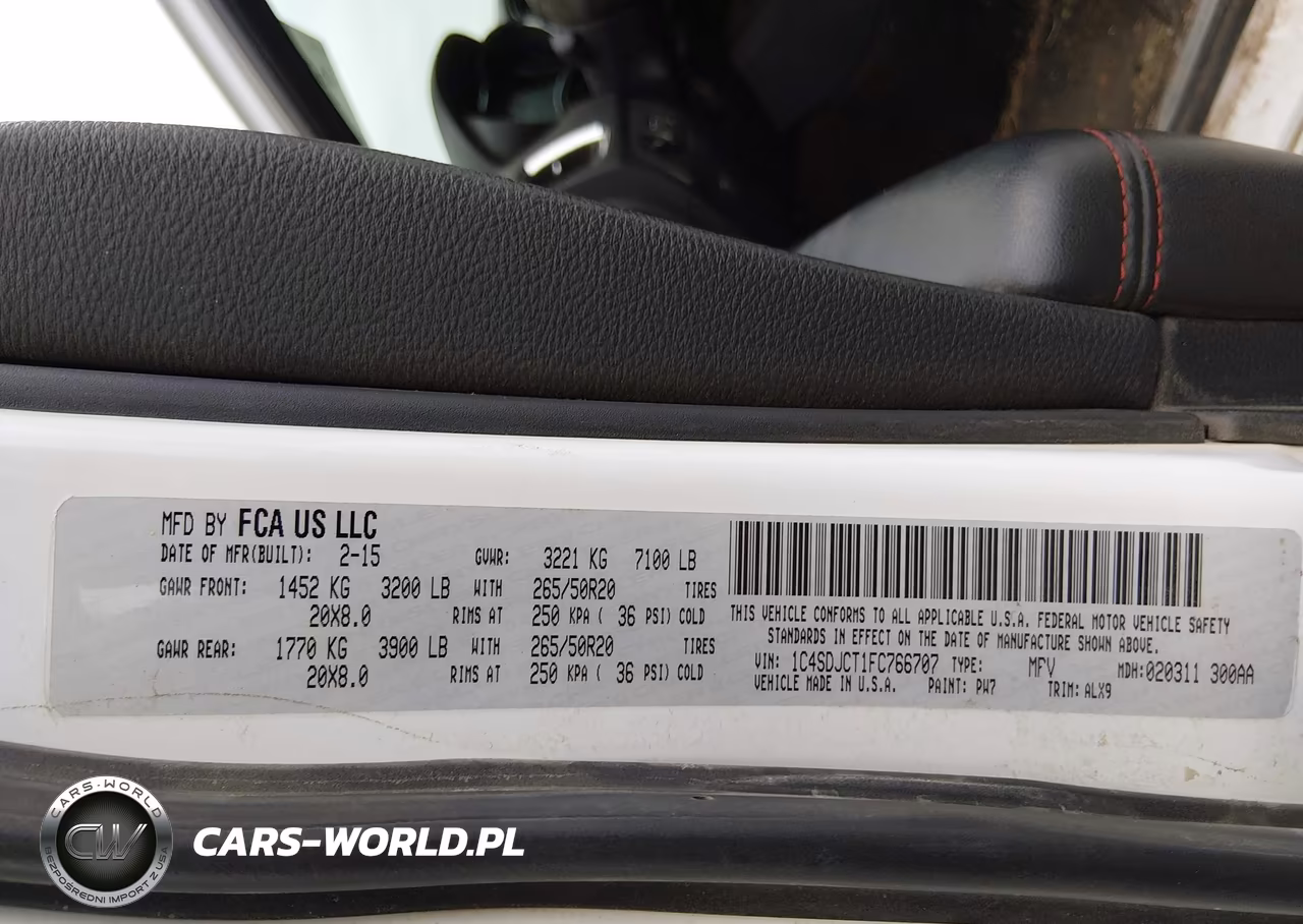 2015 Dodge Durango R-T VIN:1C4SDJCT1FC766707 - 9