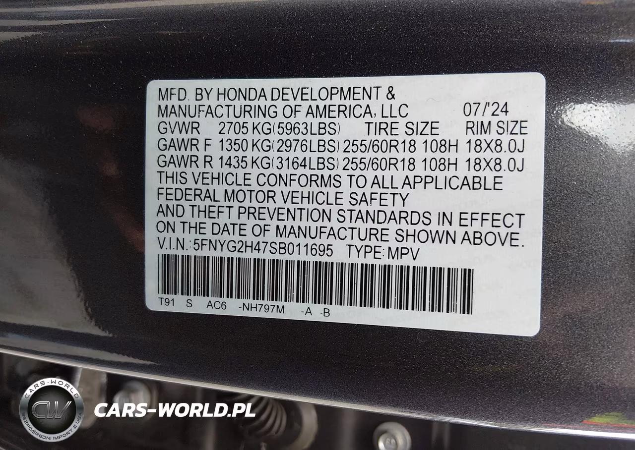 2025 Honda Pilot Ex-L VIN:5FNYG2H47SB011695 - 9