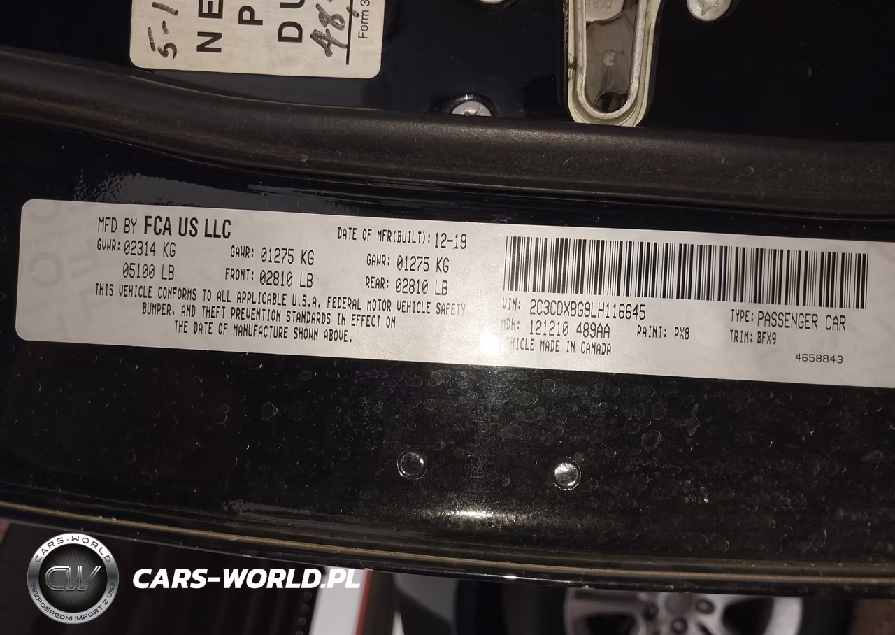 2020 Dodge Charger Sxt Rwd VIN:2C3CDXBG9LH116645 - 9