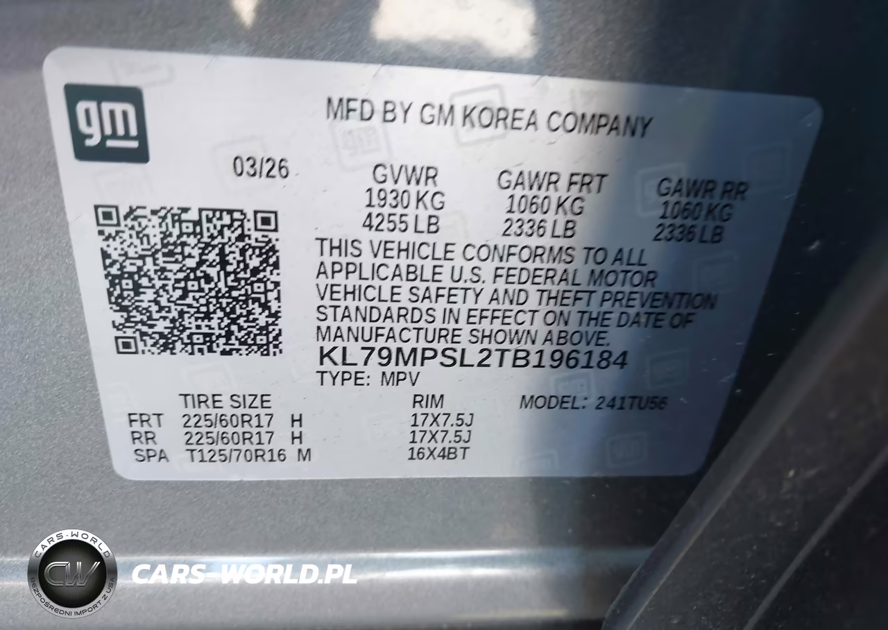 2026 Chevrolet Trailblazer Fwd Lt VIN:KL79MPSL2TB196184 - 9