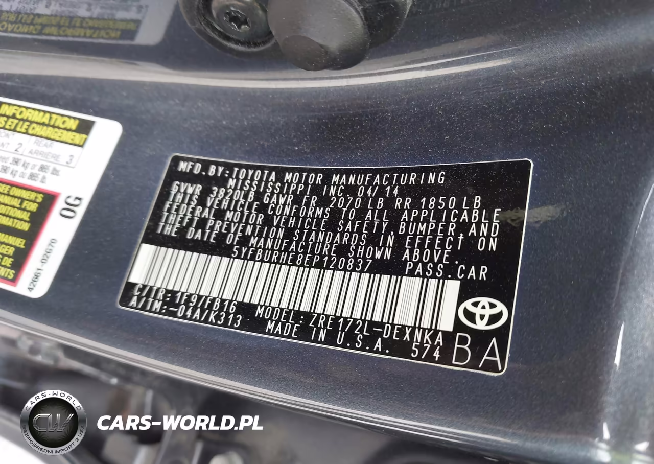 2014 Toyota Corolla Le VIN:5YFBURHE8EP120837 - 9