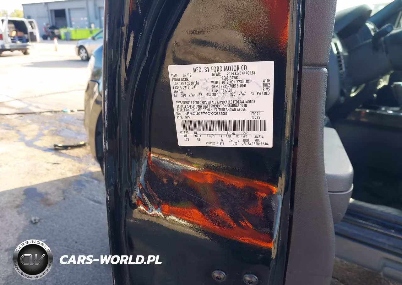 2012 Ford Escape Limited VIN:1FMCU0E79CKC63535 - 17