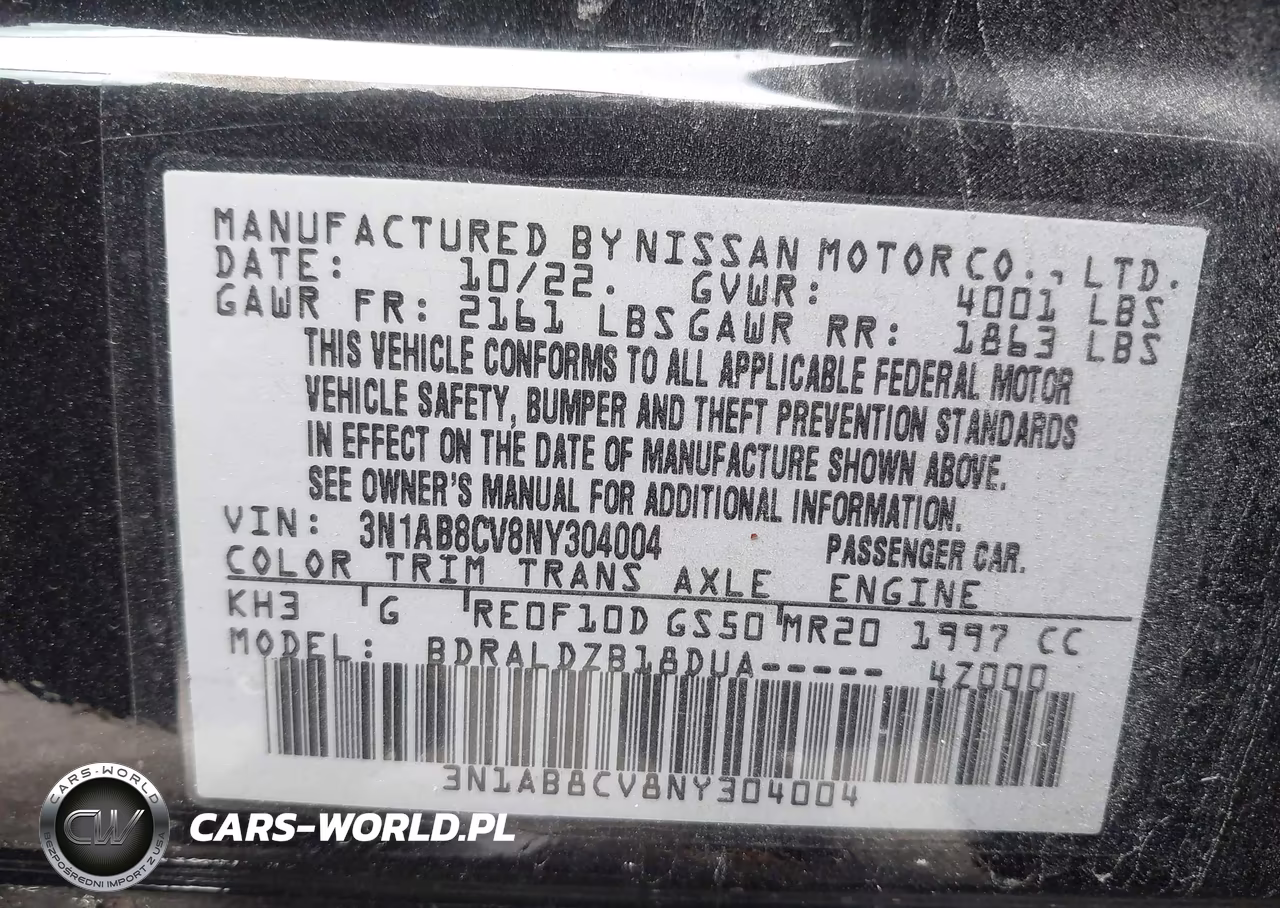 2022 Nissan Sentra Sv Xtronic Cvt VIN:3N1AB8CV8NY304004 - 9
