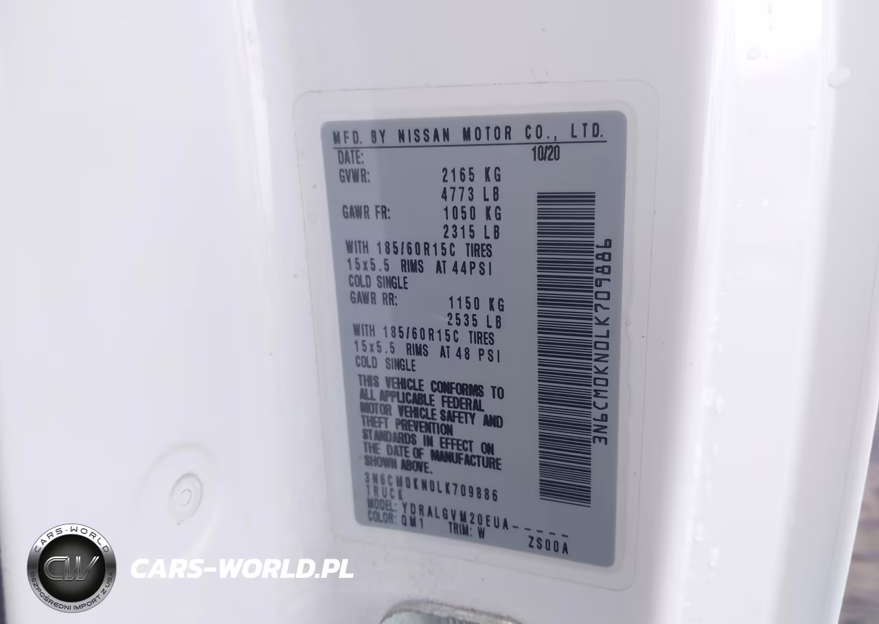 2020 Nissan Nv200 Cargo Sv Xtronic Cvt VIN:3N6CM0KN0LK709886 - 9