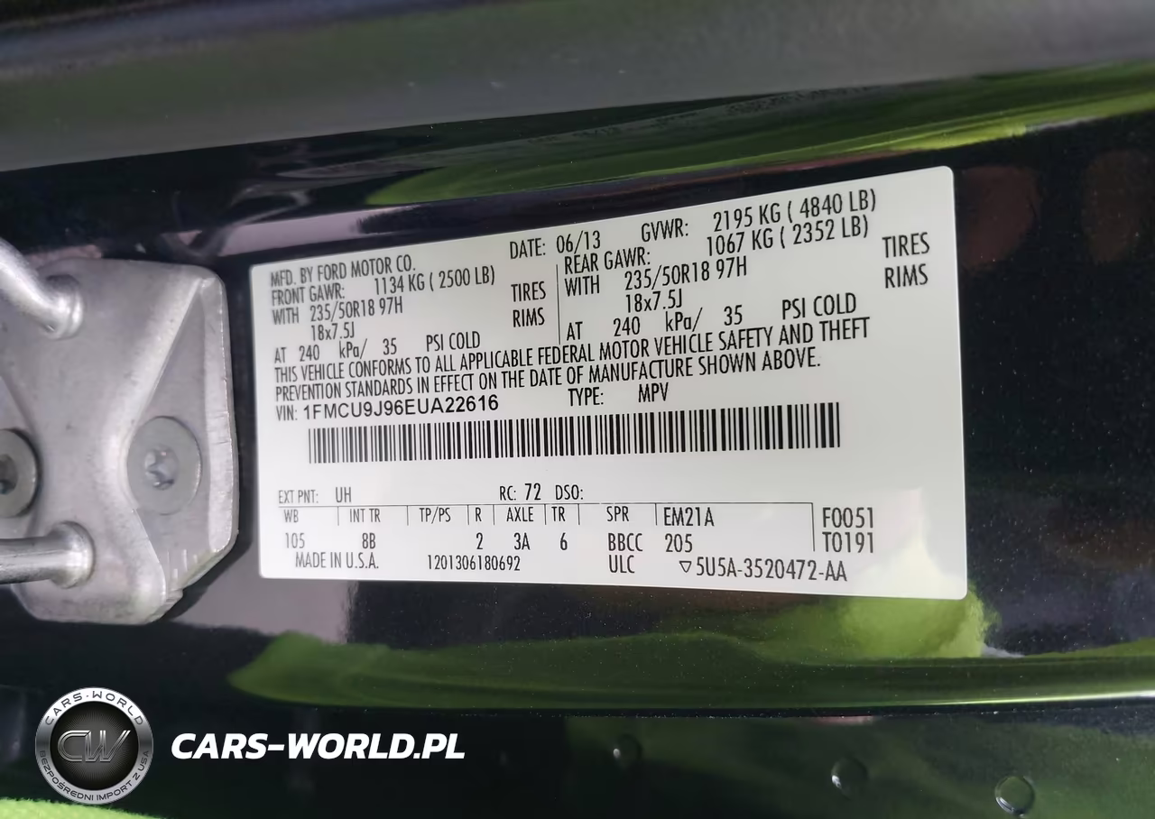 2014 Ford Escape Titanium VIN:1FMCU9J96EUA22616 - 9