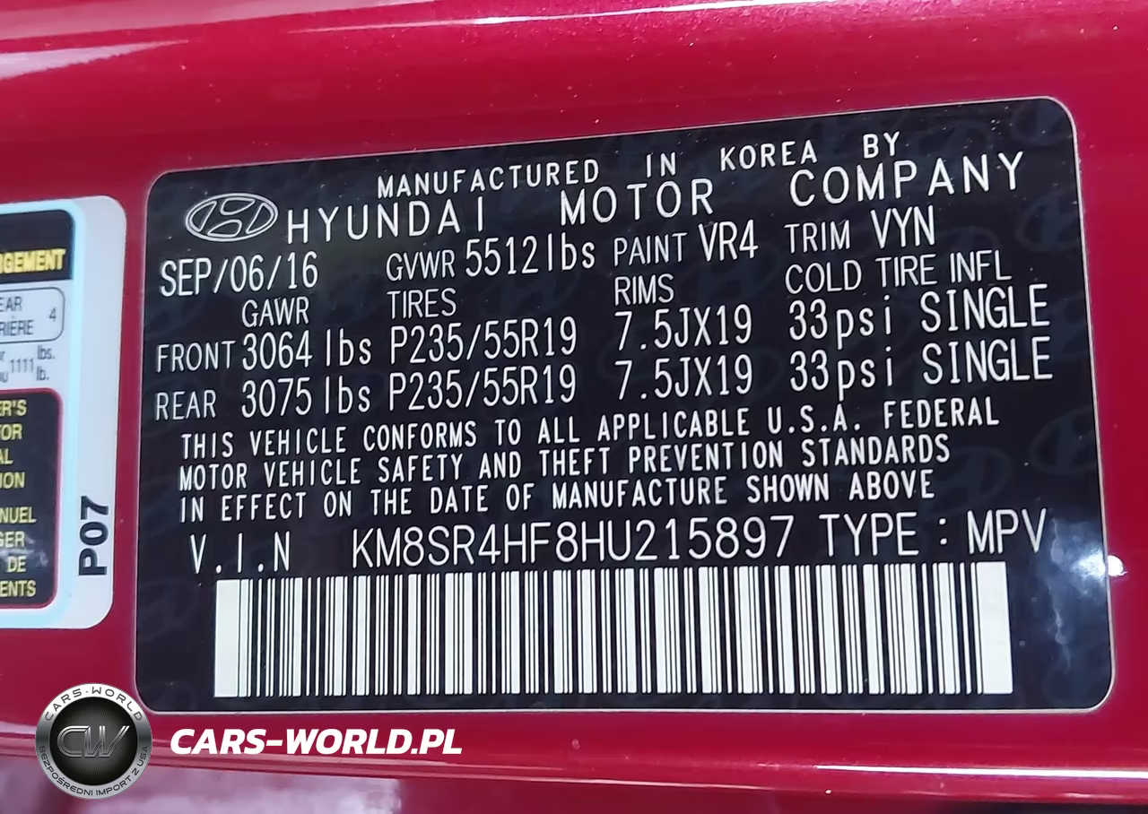 2017 Hyundai Santa Fe Limited Ultimate VIN:KM8SR4HF8HU215897 - 9