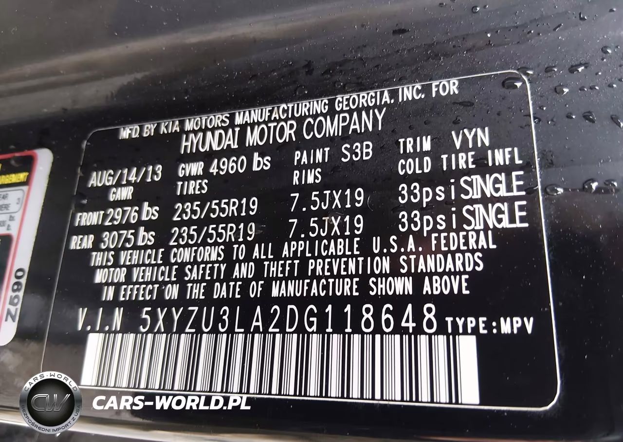 2013 Hyundai Santa Fe Sport 2.0T VIN:5XYZU3LA2DG118648 - 9