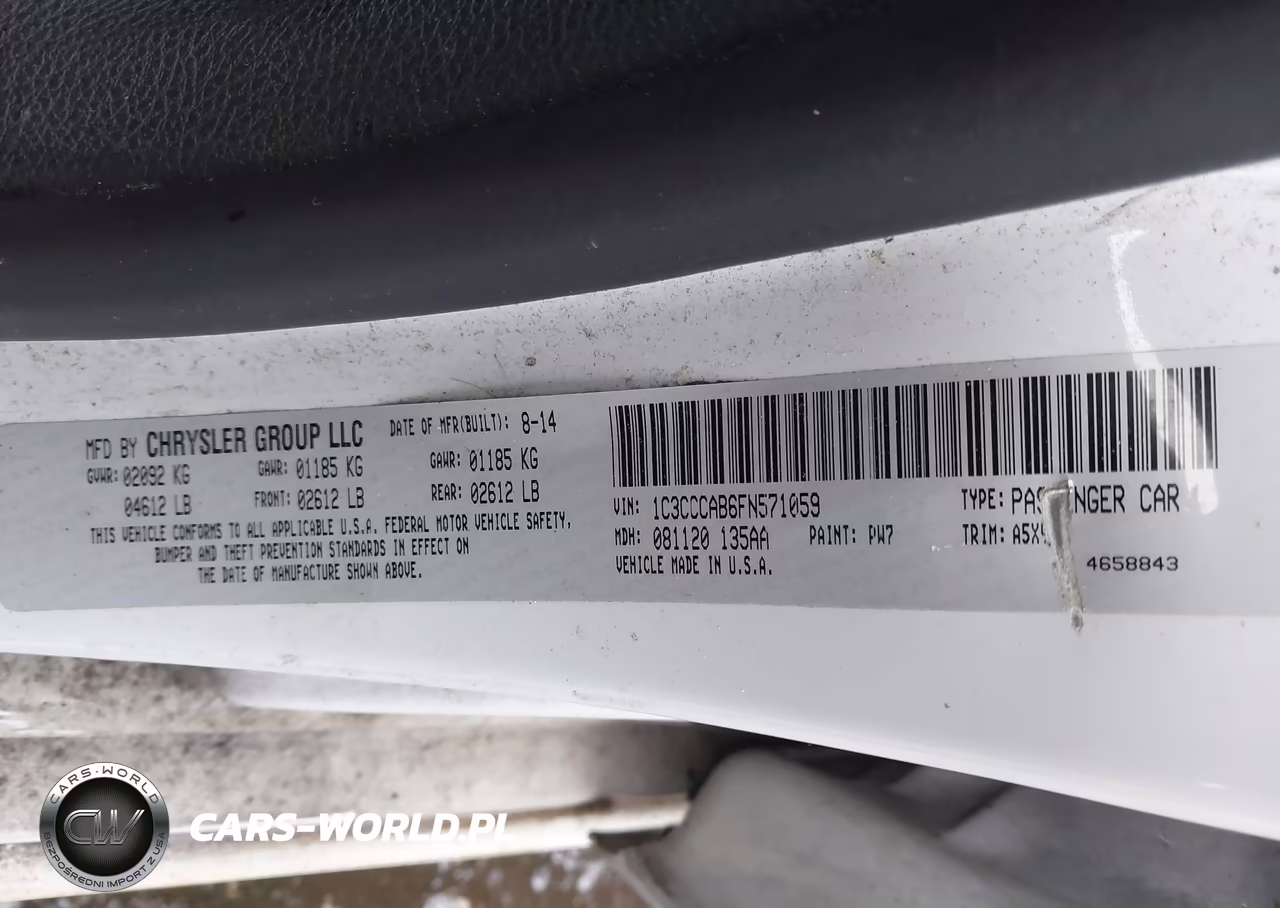 2015 Chrysler 200 Limited VIN:1C3CCCAB6FN571059 - 9