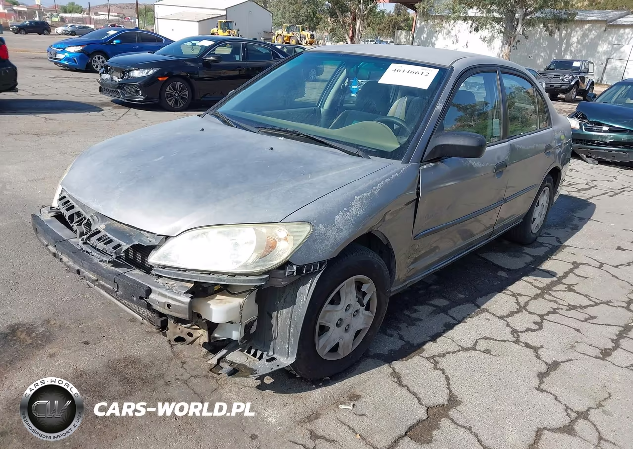 2005 Honda Civic Vp VIN:2HGES16375H586790 - 2