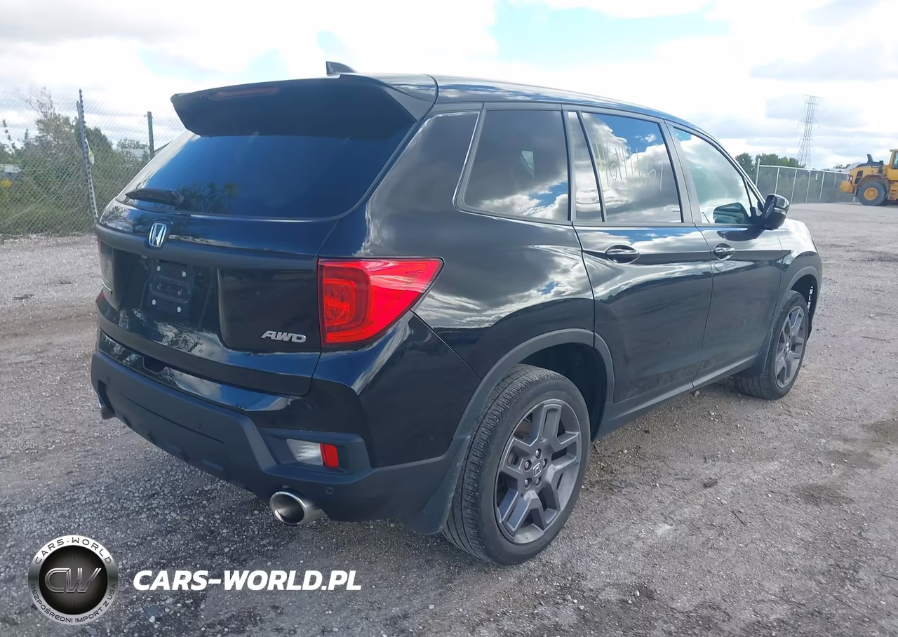 2022 Honda Passport Awd Ex-L VIN:5FNYF8H53NB009526 - 4