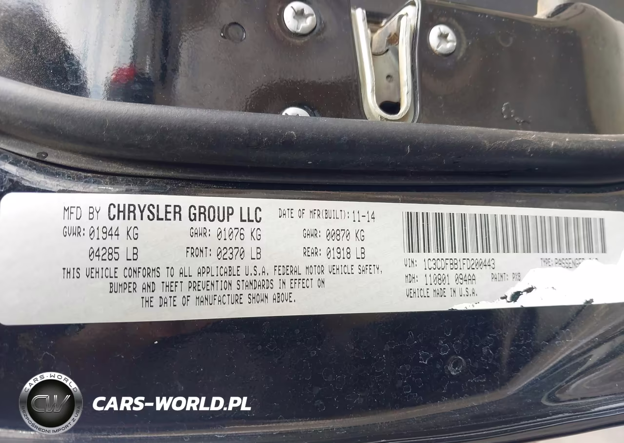 2015 Dodge Dart Sxt VIN:1C3CDFBB1FD200443 - 9