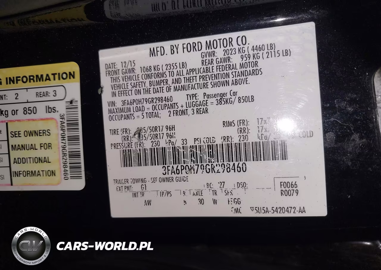 2016 Ford Fusion Se VIN:3FA6P0H79GR298460 - 9