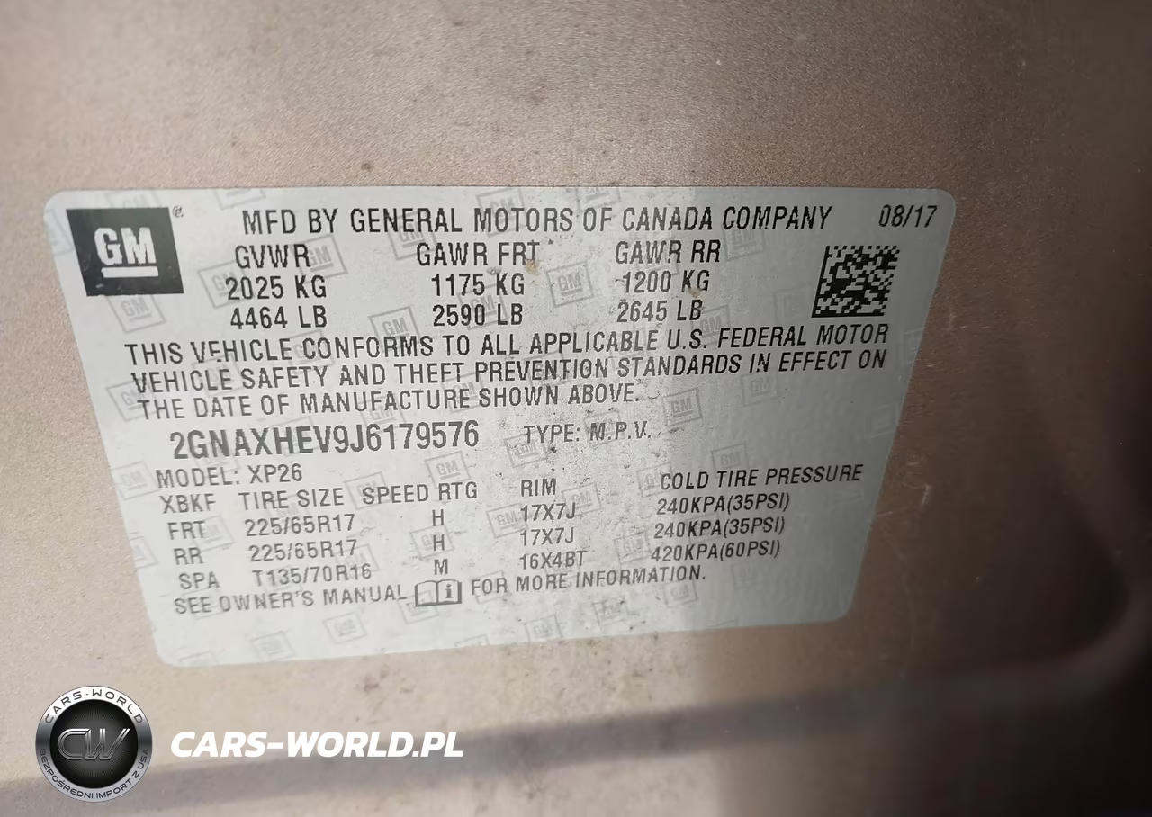 2018 Chevrolet Equinox Ls VIN:2GNAXHEV9J6179576 - 9