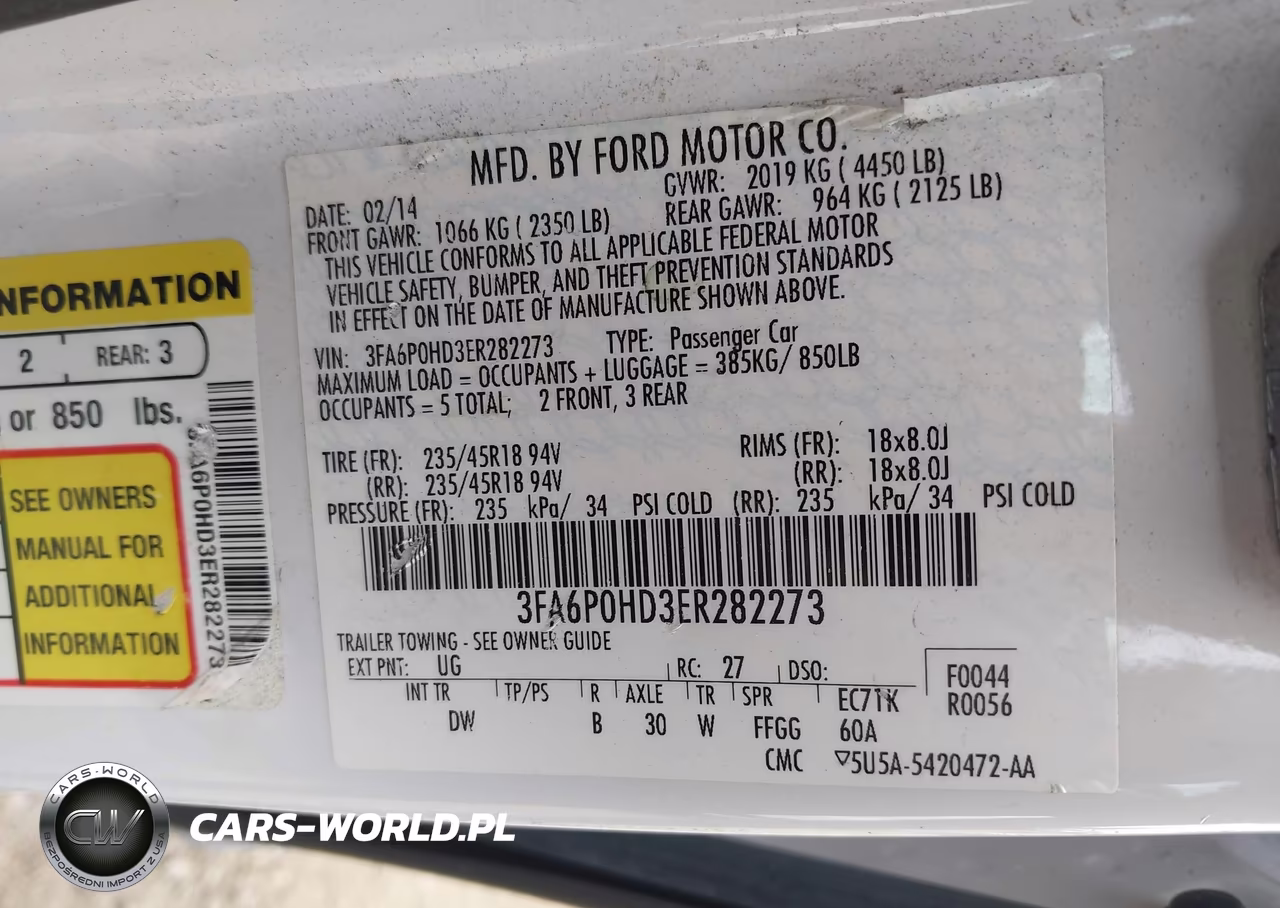 2014 Ford Fusion Se VIN:3FA6P0HD3ER282273 - 9