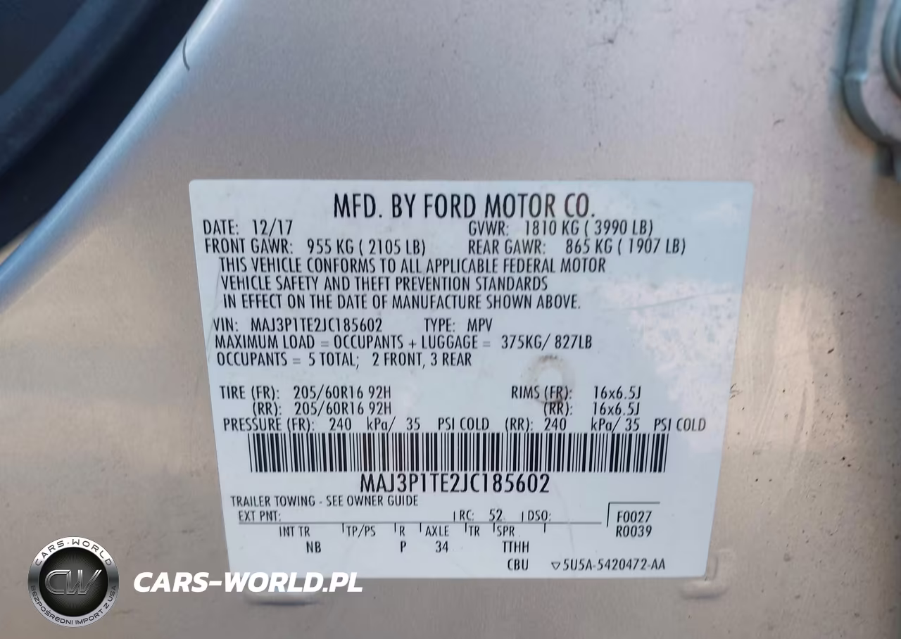 2018 Ford Ecosport Se VIN:MAJ3P1TE2JC185602 - 9