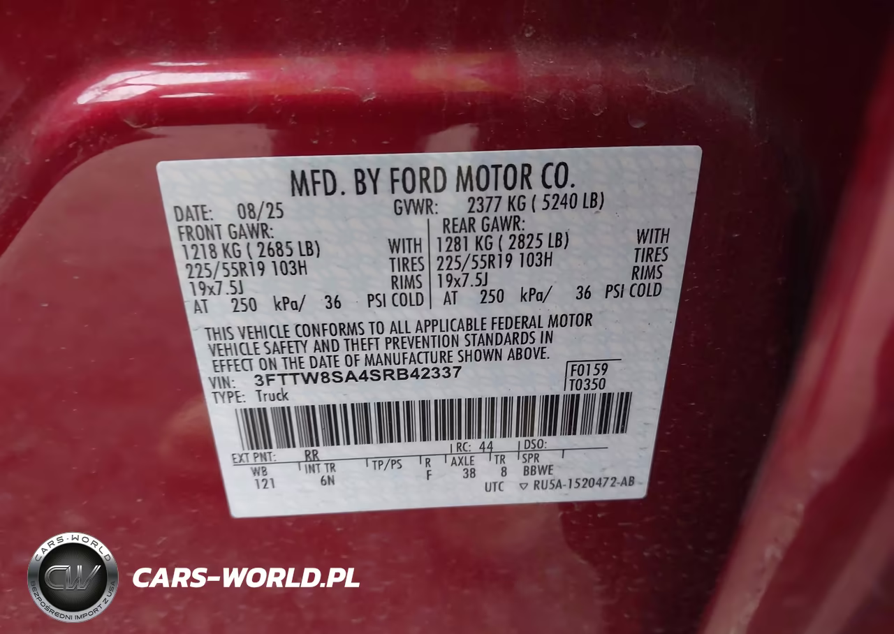 2025 Ford Maverick Lariat VIN:3FTTW8SA4SRB42337 - 9